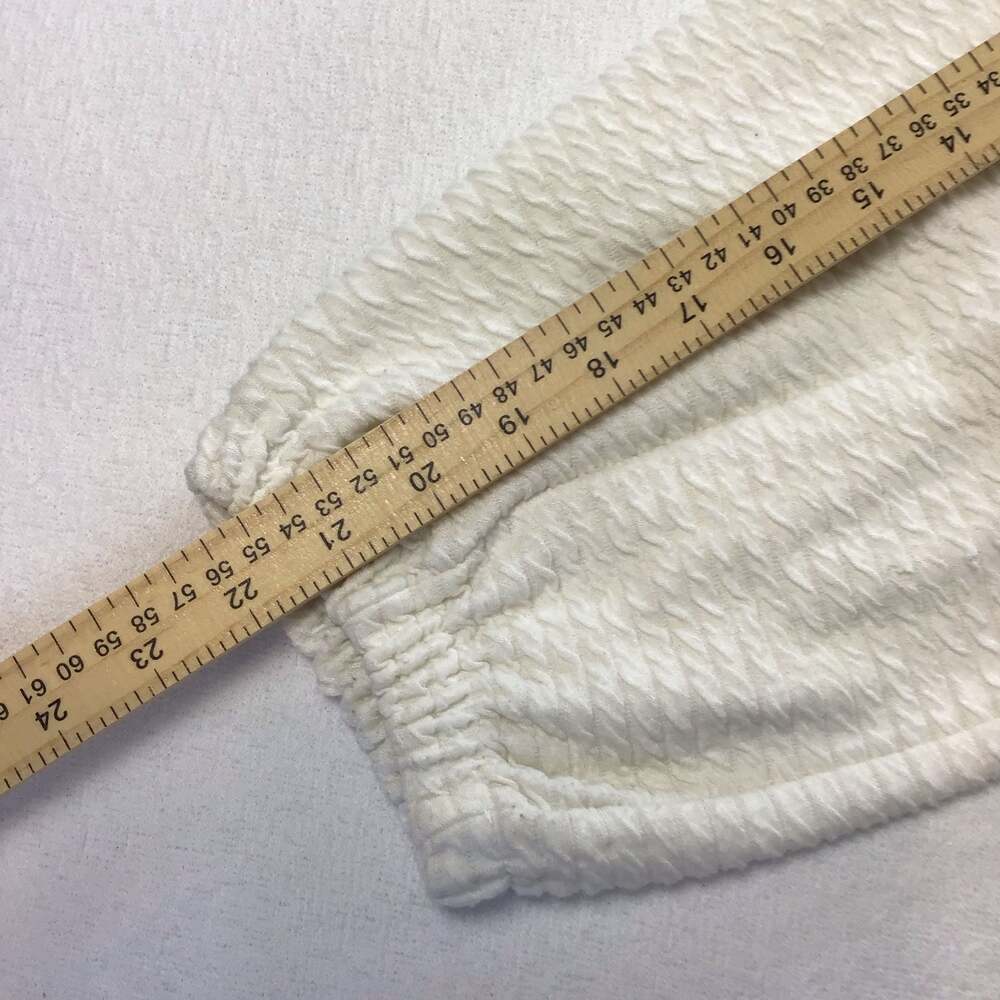 Anthropologie Arya White Cream Textured Long Sleeve Pullover Top Size M - Picture 8 of 11